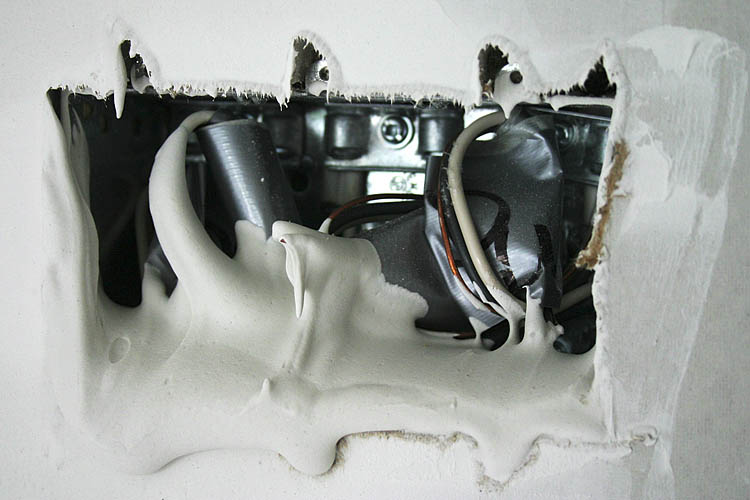 Plastered Light Switch