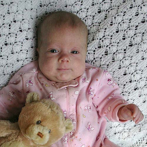 Rachel with Teddy