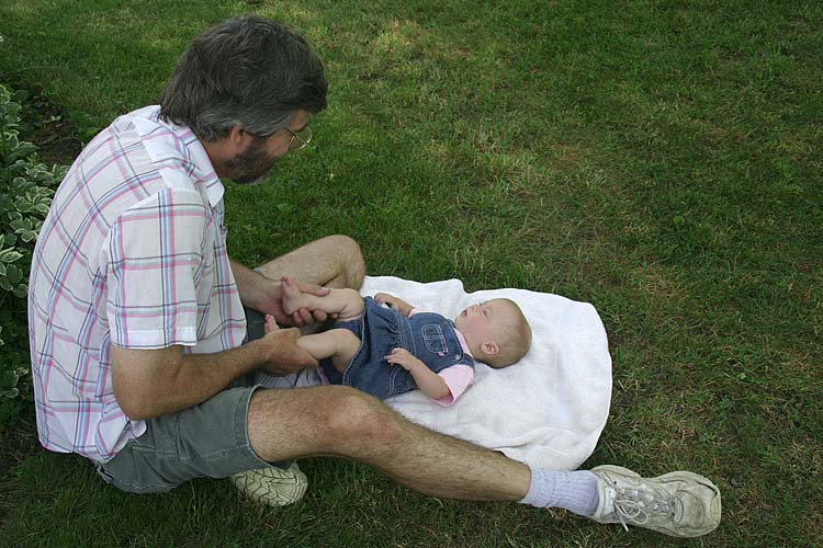Exercising With Grandpa