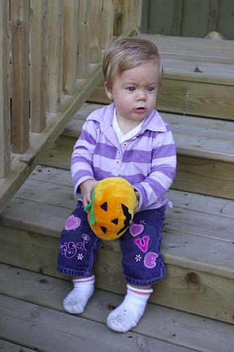 Rachel with Pumpkin #1