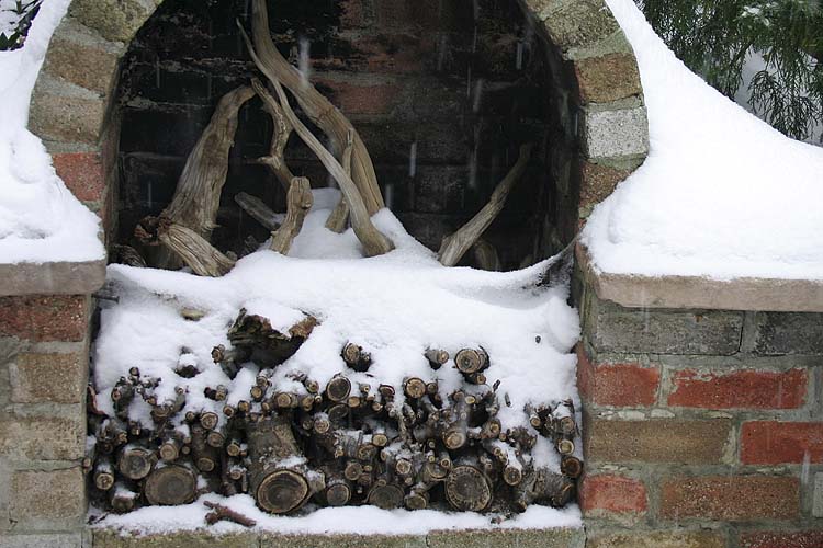Winter Fireplace