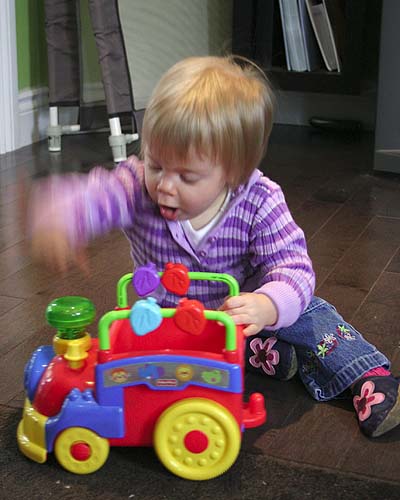 Starting Her Train
