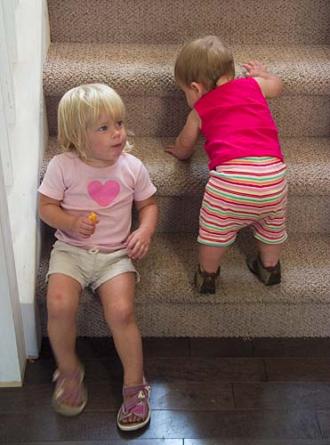 On the Stairs