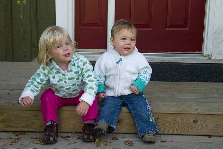 Sisters on the Step