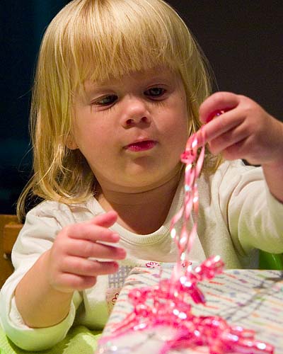 Opening a Gift