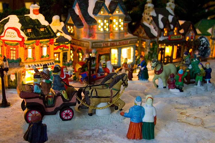 Dad's Christmas Village
