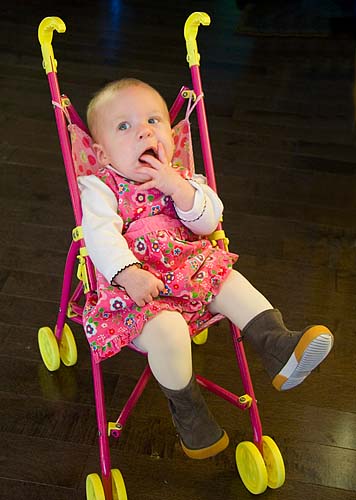 Girl In A Stroller