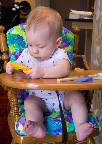 Natalya in Her High Chair