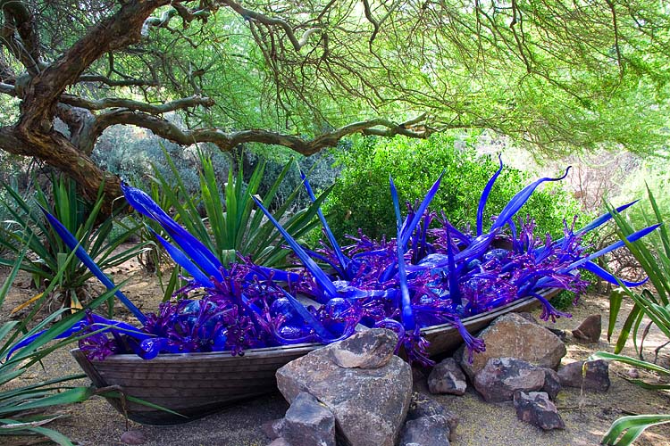 Blue and Purple Boat