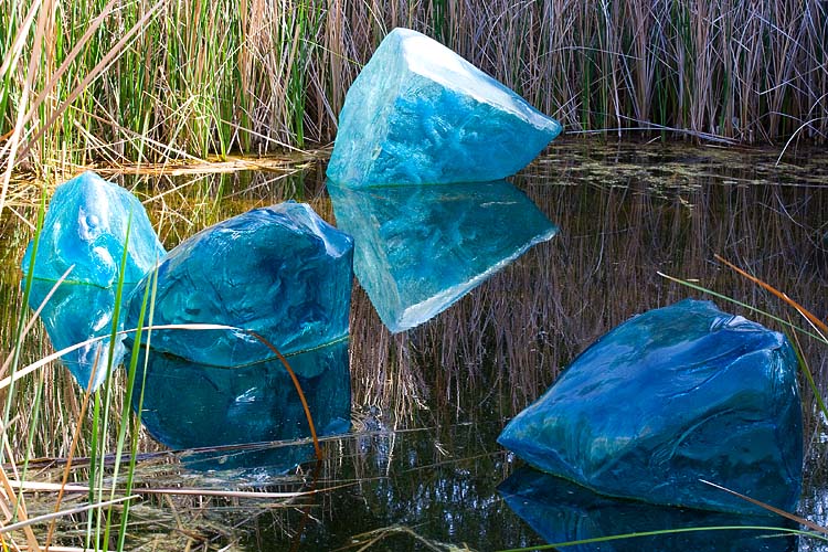 Blue Polyvitro Crystals