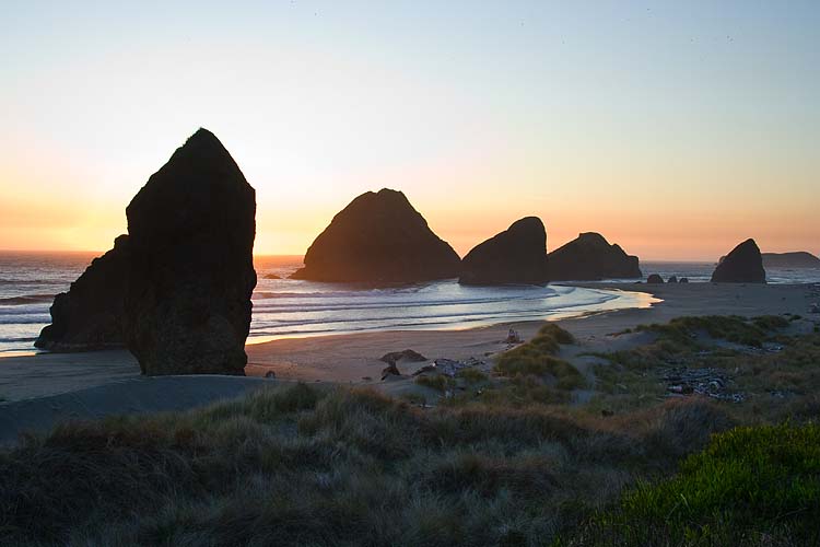 Sea Stacks at Sunset