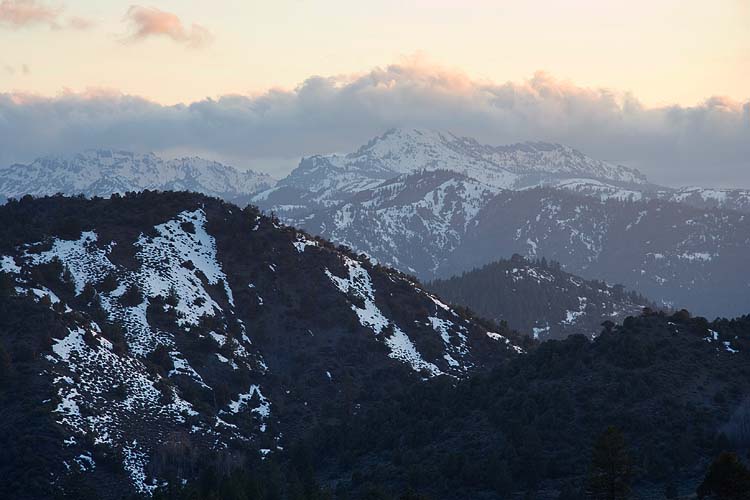 Sierras At Sunset