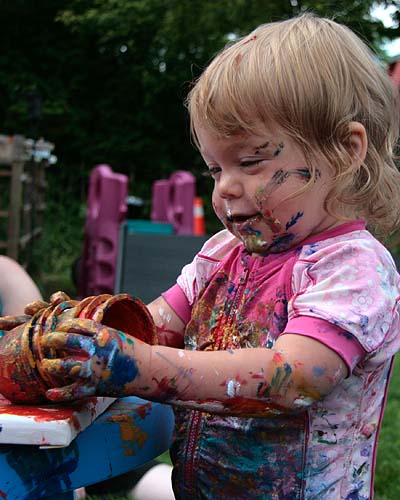 Stacking the Paint Cups