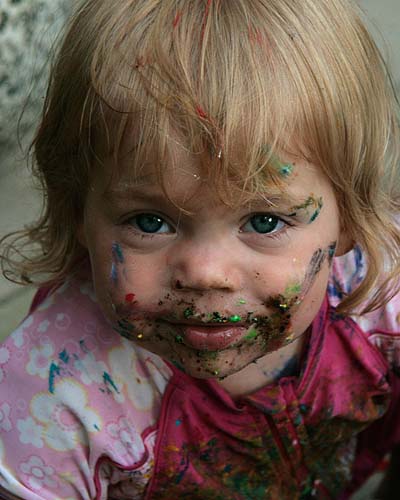 Artist Eating a Cupcake