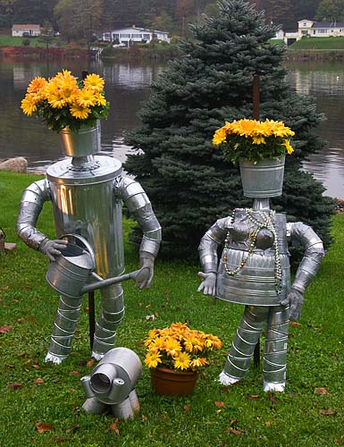 Tin "Scarecrows"