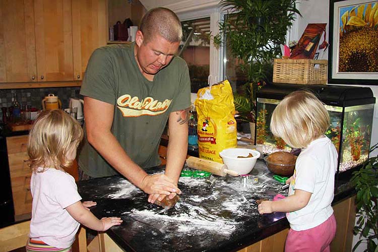 Baking Cookies With Daddy