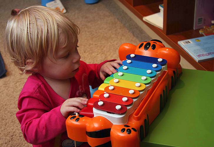 Trying Out the Xylophone