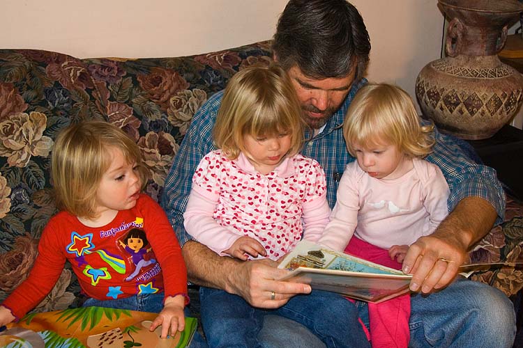 Reading with Grandpa