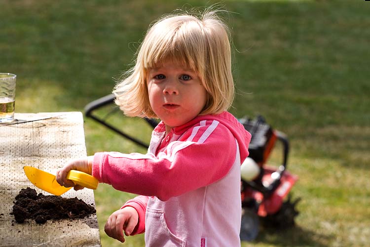 Helping In the Garden