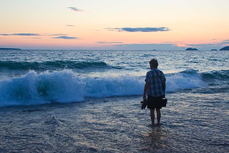 Surf at Sunset