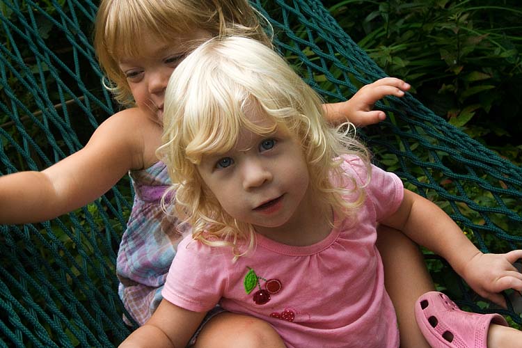Two Girls in the Hammock