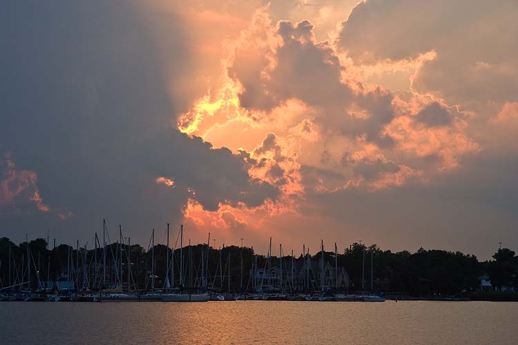 Sunset Over the Marina