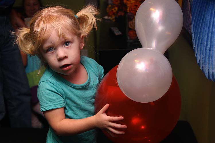 Natalya Likes the Balloons!