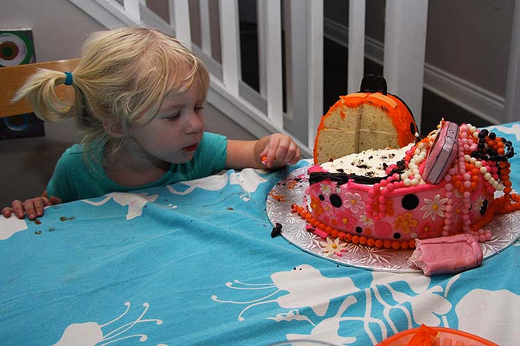 Checking Out the Beads On the Cake