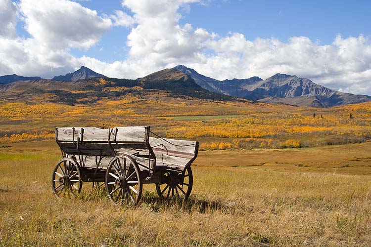 Wagon in the Foothills