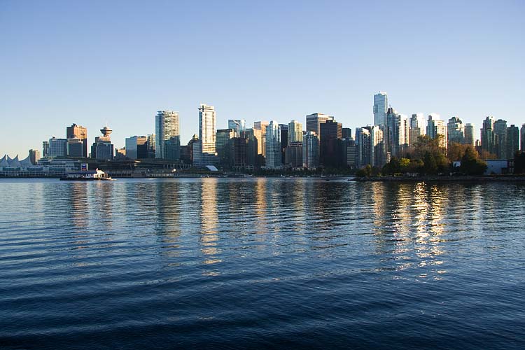 View of Vancouver from Stanley Park