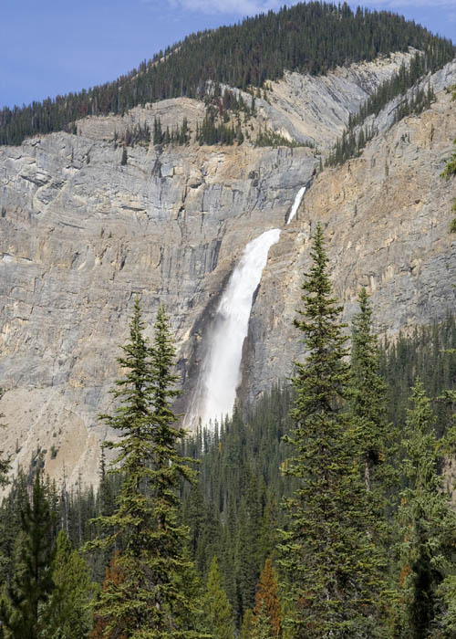 Approaching Takakkaw Falls