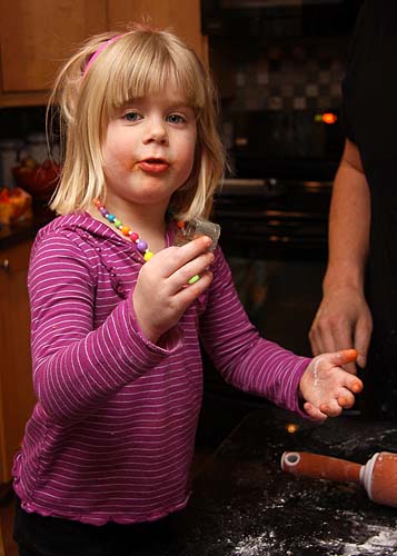 Helping Make Cookies