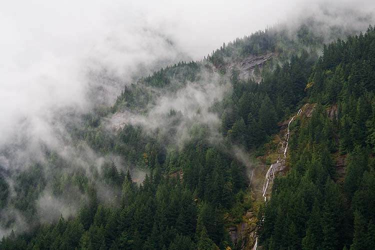 Waterfalls in the Mist