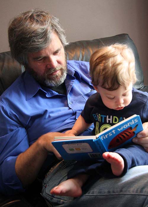 Reading with Grandpa