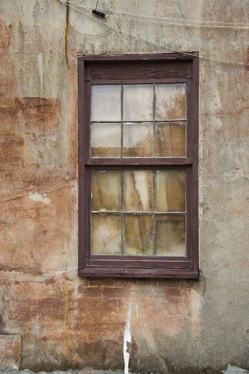 Old Stained Wall with Window