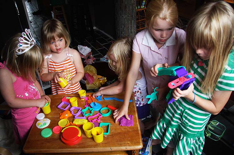 Trying Out the Play-Doh