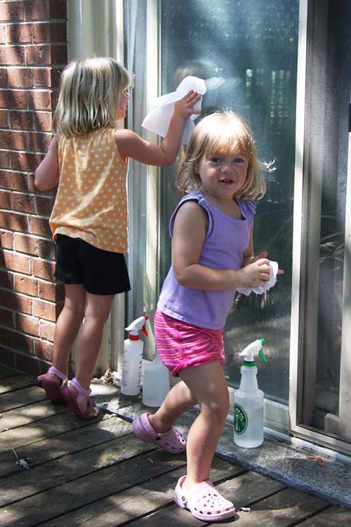 Let's Clean the Sliding Doors Too!