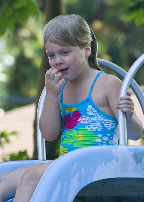 Rachel on the Slide