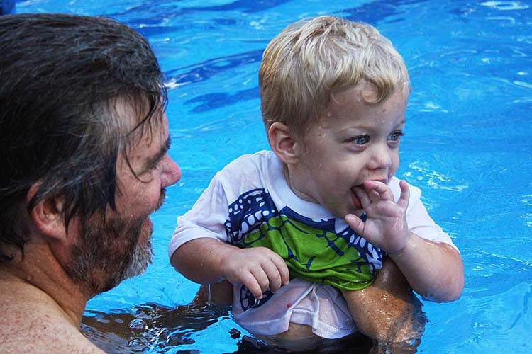 Andrew Likes the Water Too