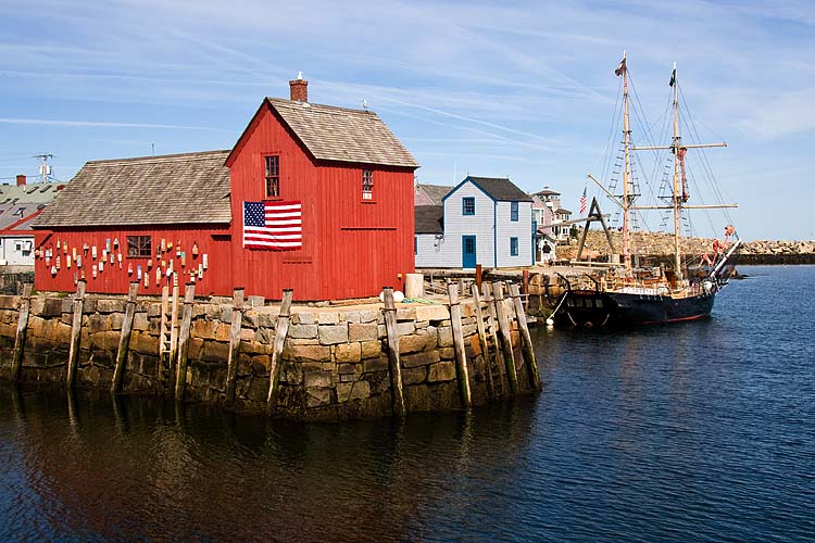 Fishing Shed & Schooner