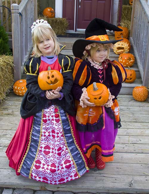 Two Cute Trick-or-Treaters