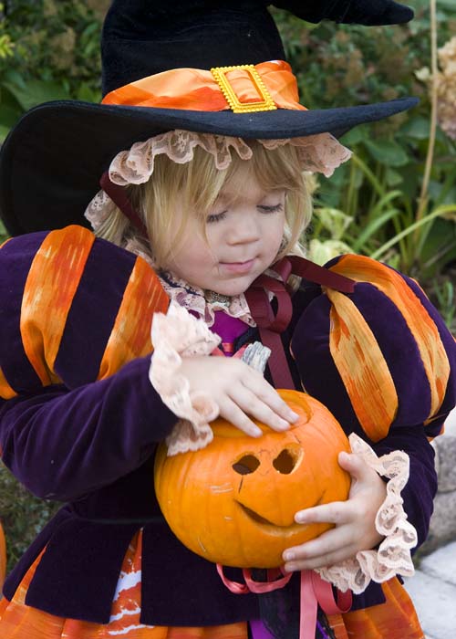 Teagan and Her Pumpkin