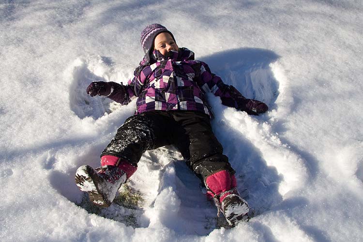 Making a Snow Angel