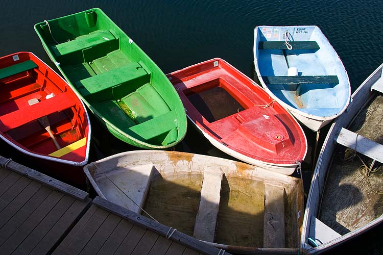Colourful Smaller Boats
