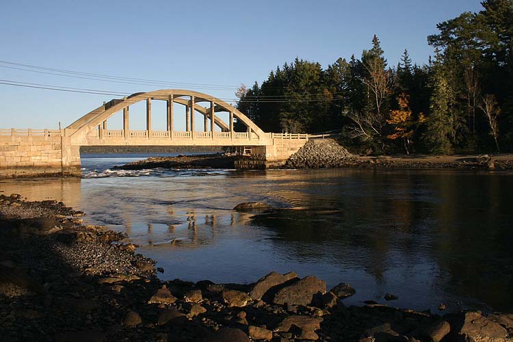 Stavers Bridge over Blue Hill Falls