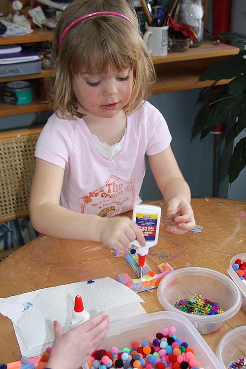 Decorating Her "T"