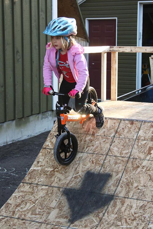 Flying Down the Ramp!