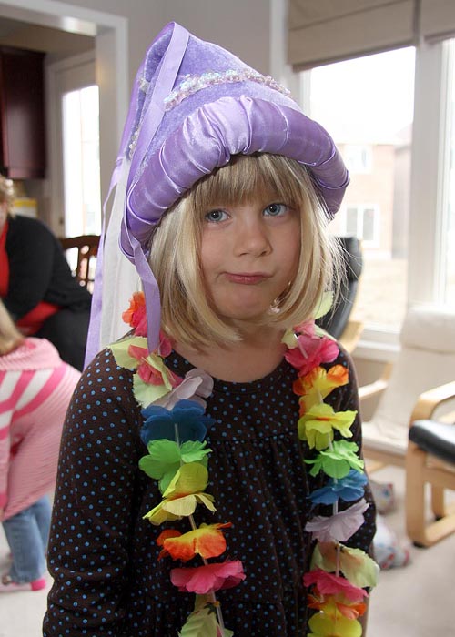 An 'Enthusistic' Princess Waiting for the Party to Start
