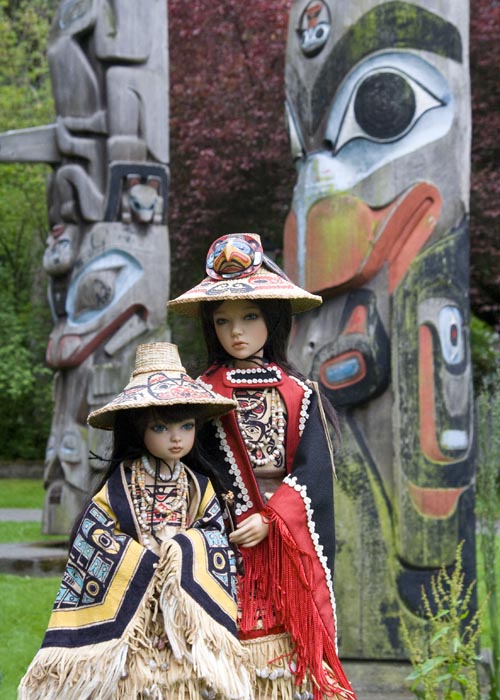 With Totem Poles, Thunderbird Park