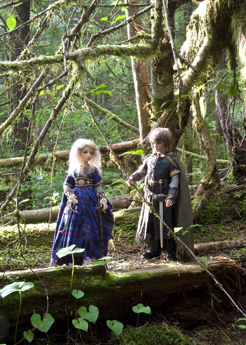 Aeran & Kyle in our Campsite, Pacific Rim